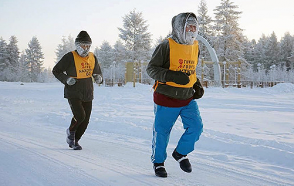 世界上最冷的马拉松比赛：零下63度